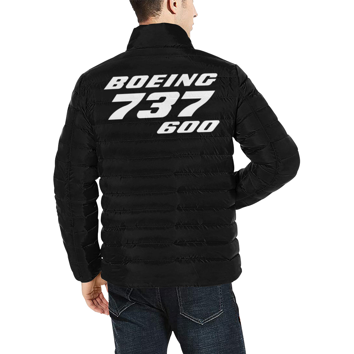 BOEING 737 Men's Stand Collar Padded Jacket e-joyer