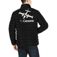 Thumbnail for CESSNA Men's Stand Collar Padded Jacket e-joyer