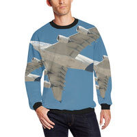 Thumbnail for HOODIE - 77 Men's Oversized Fleece Crew Sweatshirt e-joyer