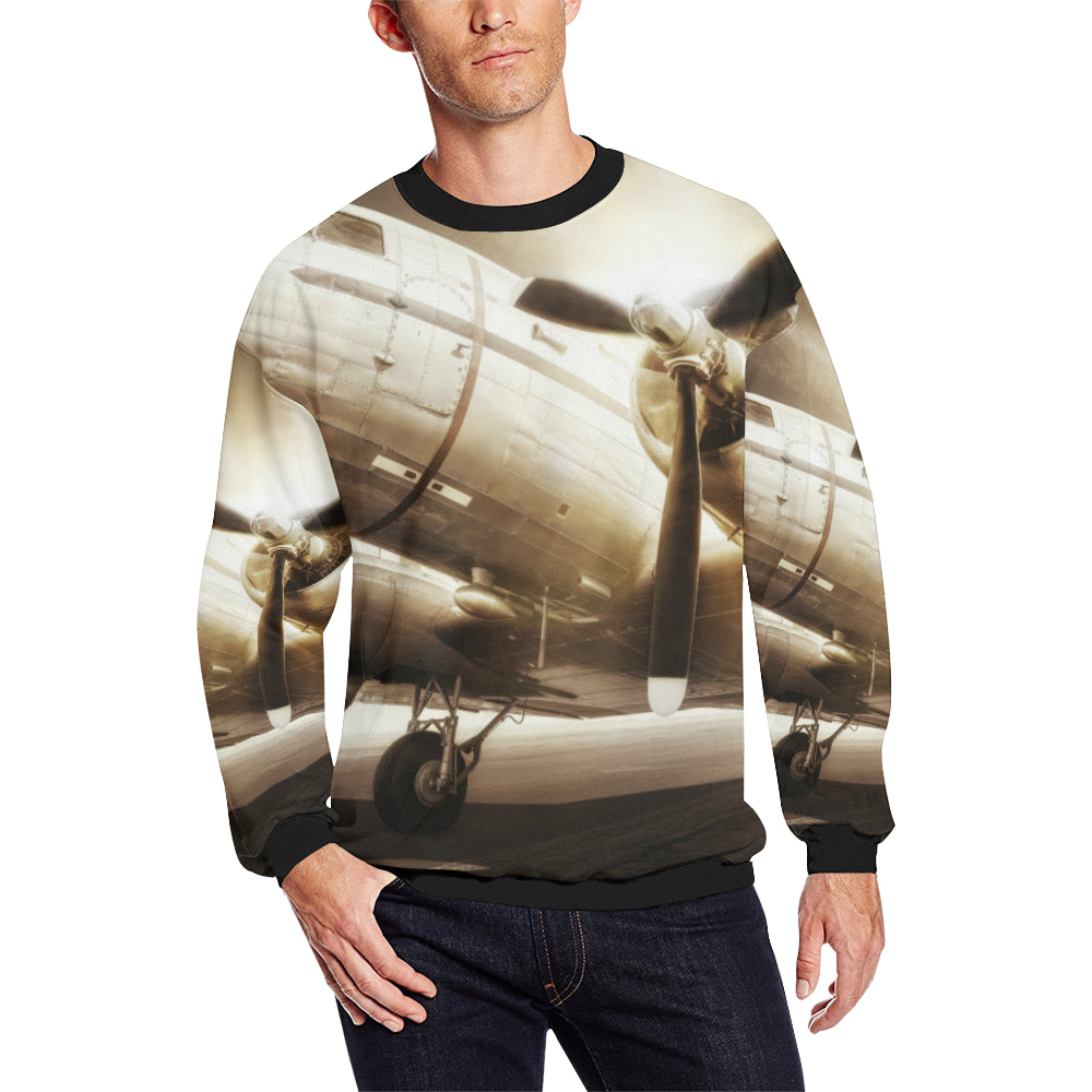 HOODIE - 118 Men's Oversized Fleece Crew Sweatshirt e-joyer