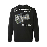 Thumbnail for BOEING 787 Men's Oversized Fleece Crew Sweatshirt (Model H18) e-joyer