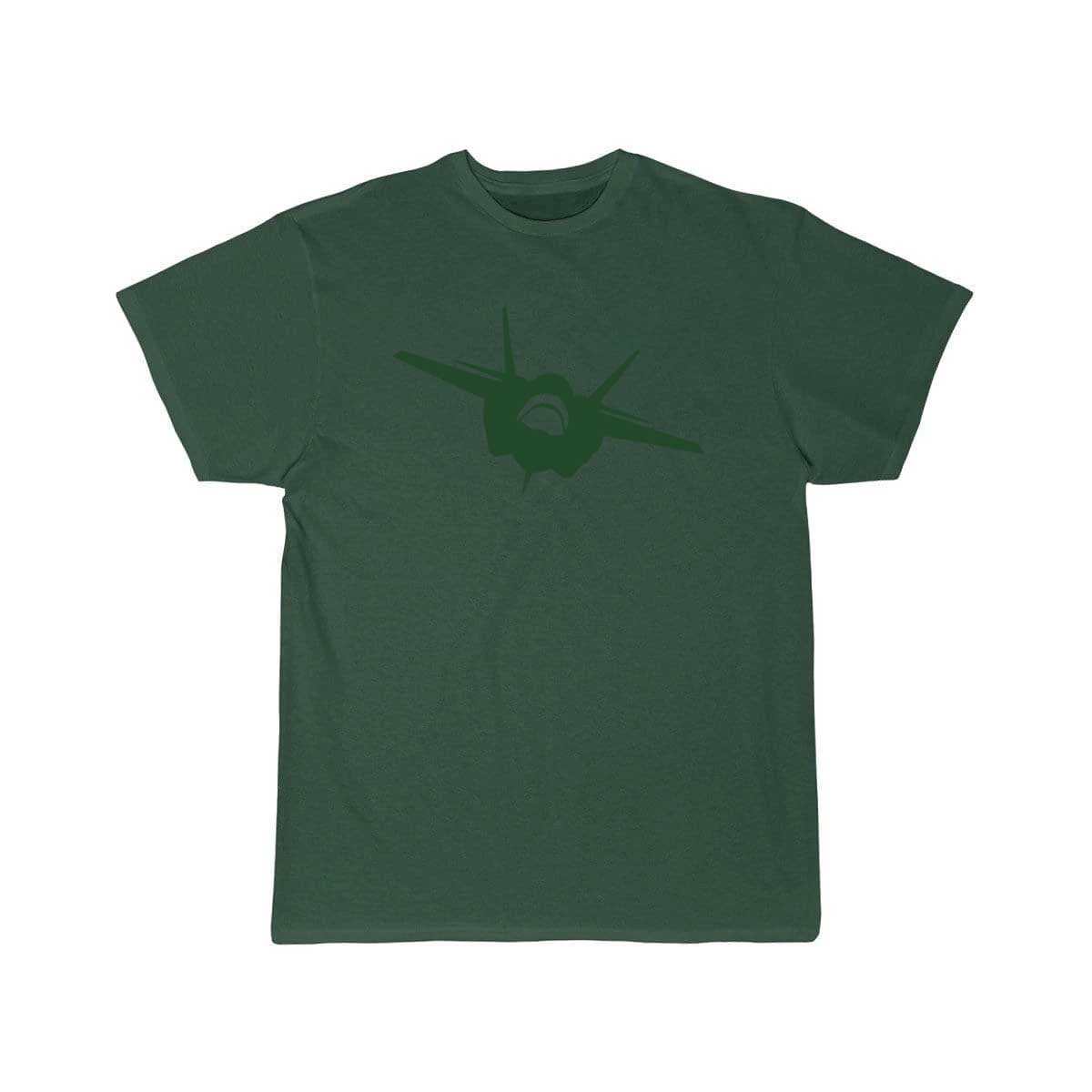 Fighter Jet (Front View) Silhouette T Shirt THE AV8R