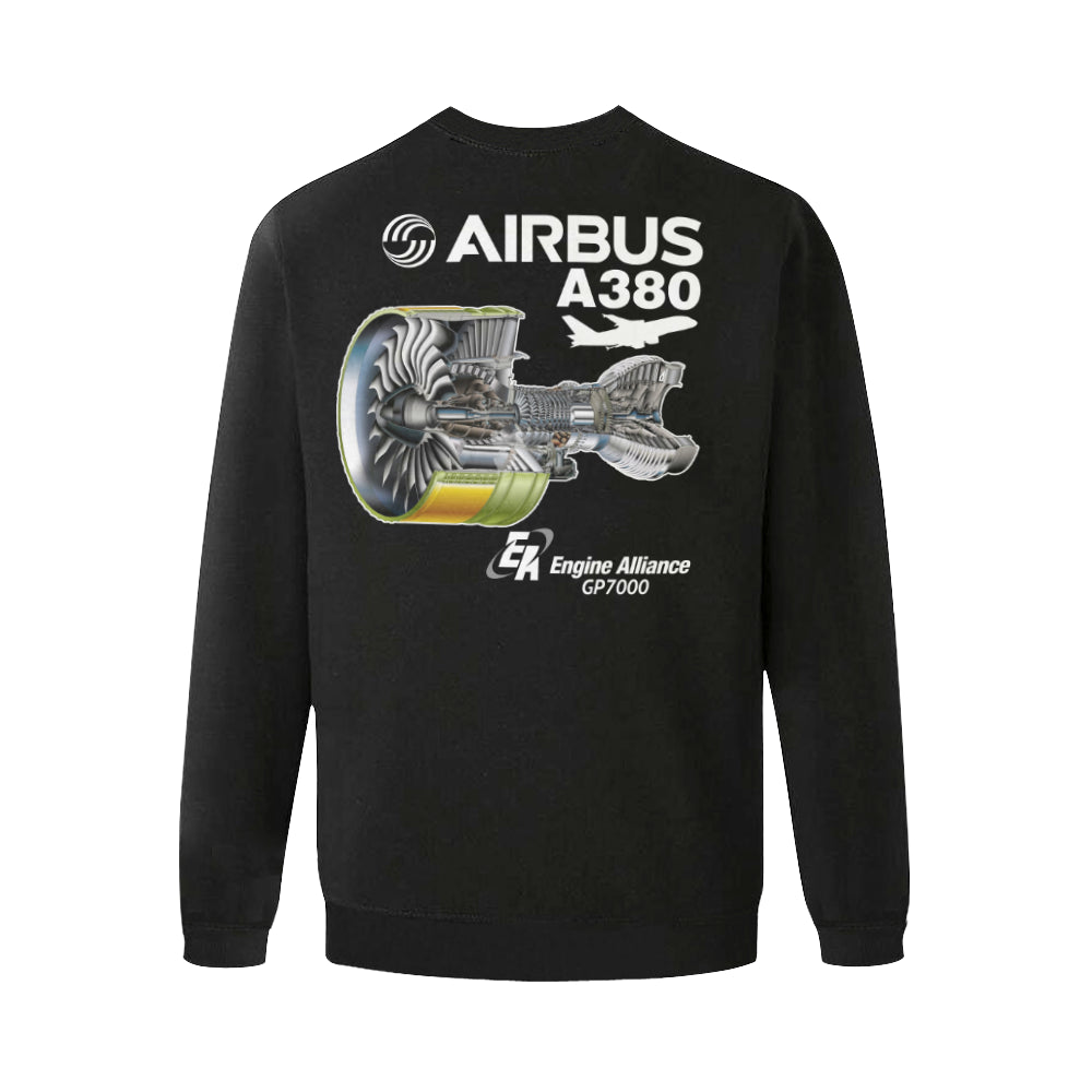 AIRBUS 380 Men's Oversized Fleece Crew Sweatshirt e-joyer