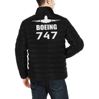 Thumbnail for BOEING 747 Men's Stand Collar Padded Jacket e-joyer