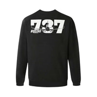 Thumbnail for BOEING 737 Men's Oversized Fleece Crew Sweatshirt e-joyer