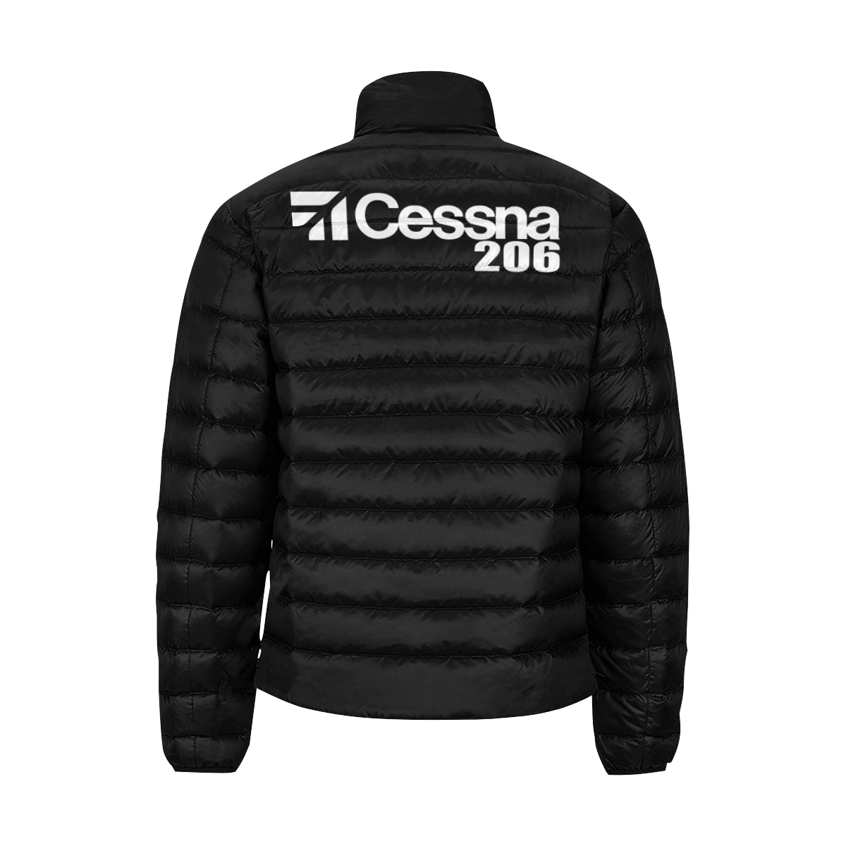 CESSNA 206 Men's Stand Collar Padded Jacket e-joyer