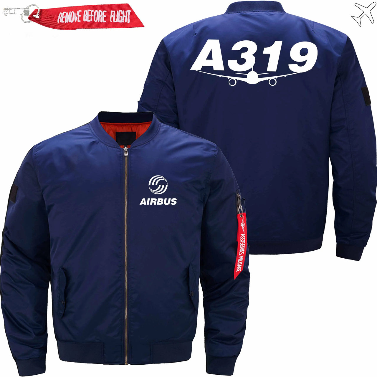 AIRBUS A319 Ma-1 Bomber Jacket Flight Jacket Aviator Jacket THE AV8R