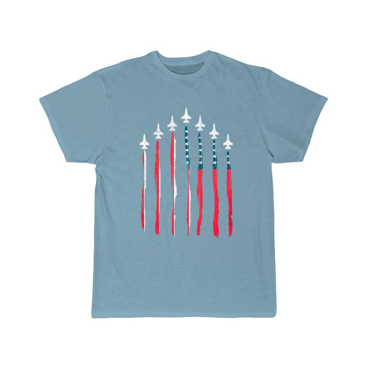 American Flag USA Airplane Jet Fighter T-SHIRT THE AV8R