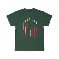 Thumbnail for American Flag USA Airplane Jet Fighter T-SHIRT THE AV8R