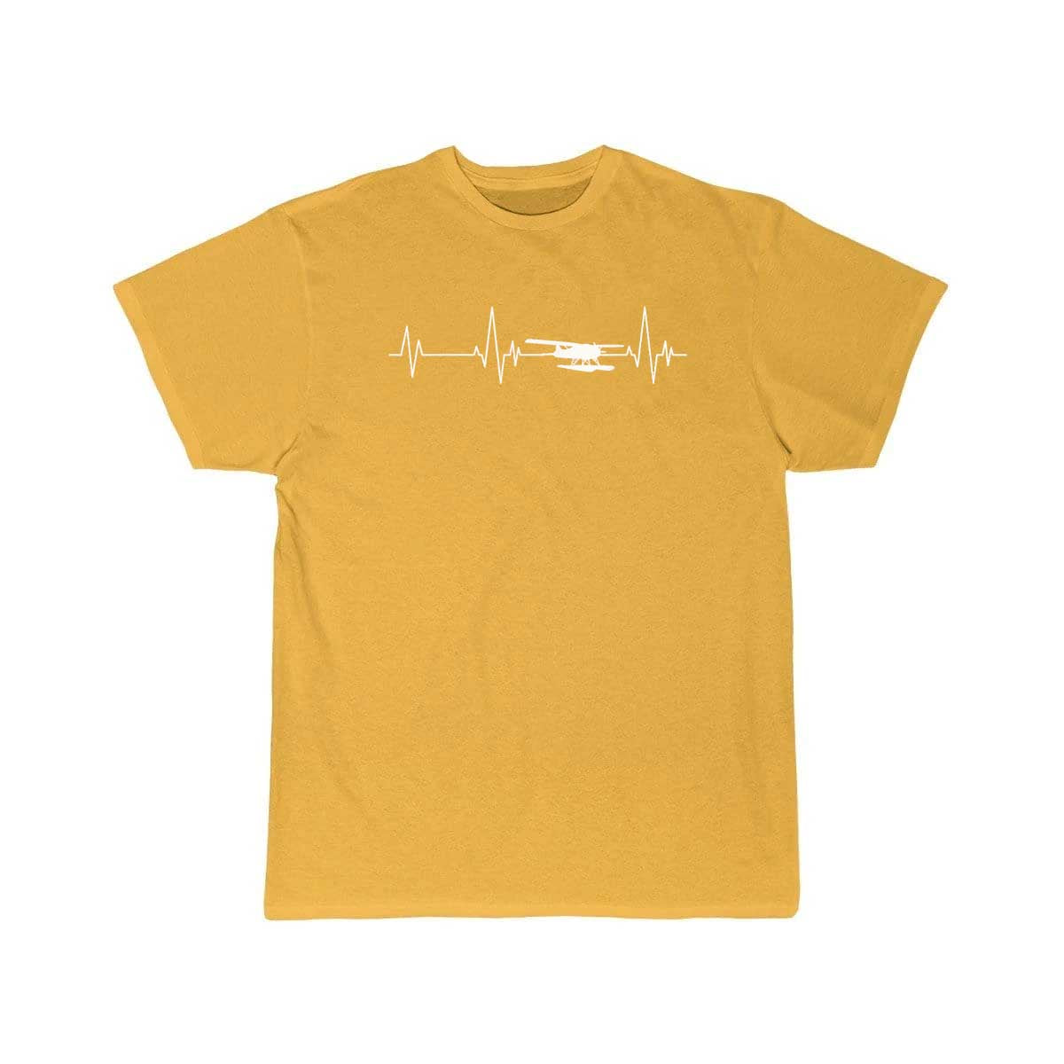 Heartbeat Airplane Amphibious Ekg Aviator Flying T-SHIRT THE AV8R