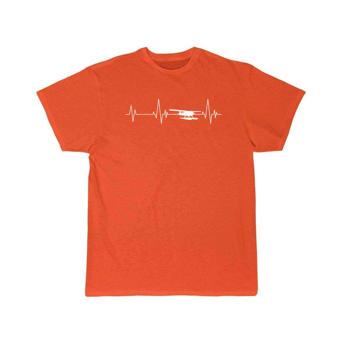 Heartbeat Airplane Amphibious Ekg Aviator Flying T-SHIRT THE AV8R