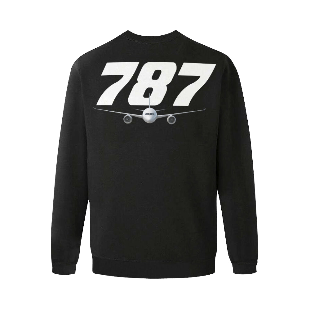 BOEING 787 Men's Oversized Fleece Crew Sweatshirt e-joyer