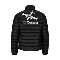 Thumbnail for CESSNA Men's Stand Collar Padded Jacket e-joyer