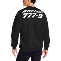 Thumbnail for BOEING 777-9 Men's Oversized Fleece Crew Sweatshirt e-joyer