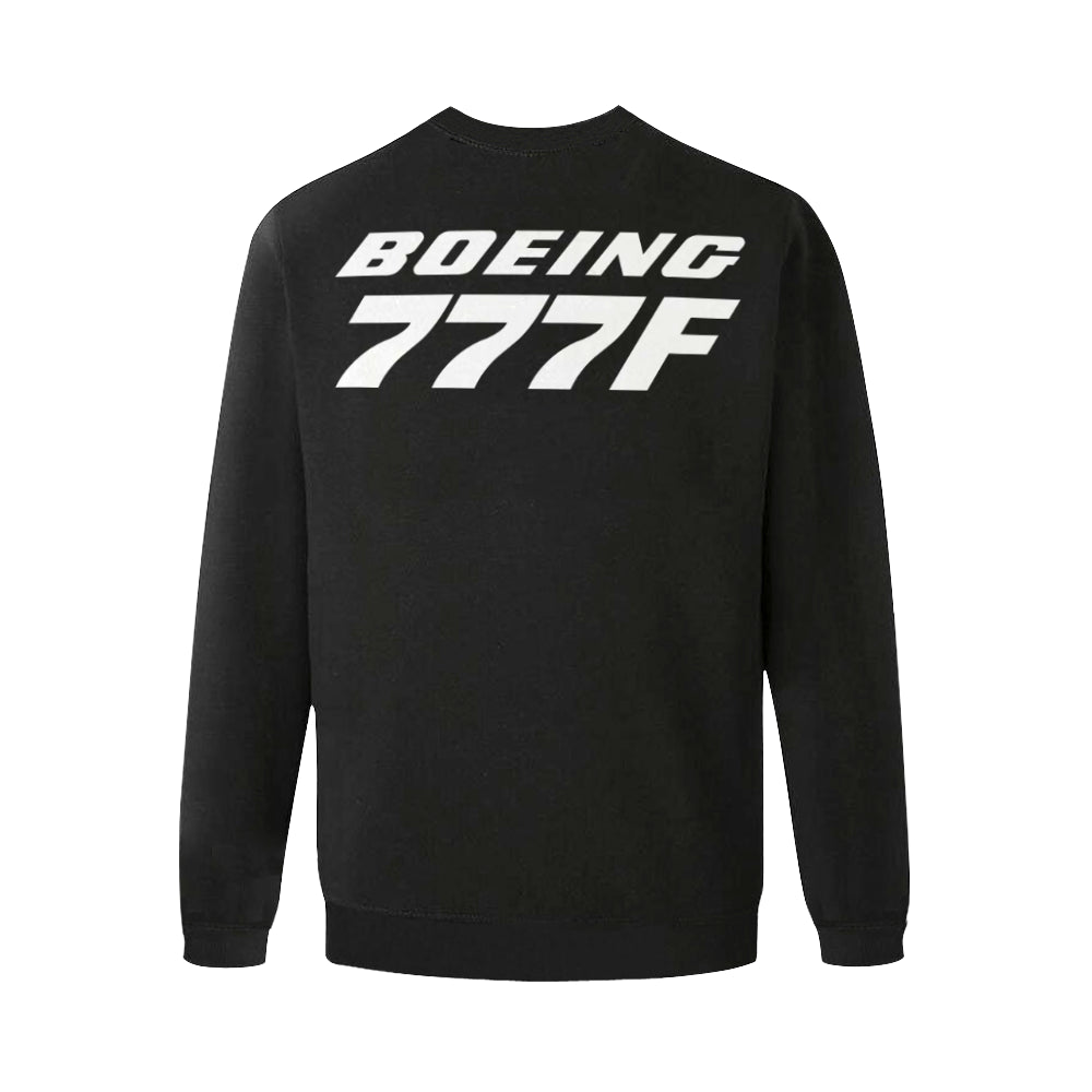 BOEING 777F Men's Oversized Fleece Crew Sweatshirt e-joyer