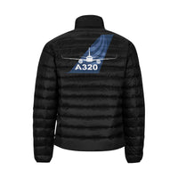 Thumbnail for Airbus A320 Men's Stand Collar Padded Jacket e-joyer