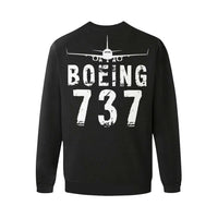 Thumbnail for BOEING 737 Men's Oversized Fleece Crew Sweatshirt e-joyer