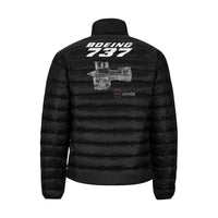 Thumbnail for BOEING 737 Men's Stand Collar Padded Jacket e-joyer