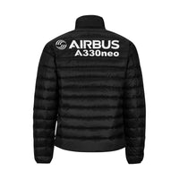 Thumbnail for Airbus A330 Men's Stand Collar Padded Jacket e-joyer