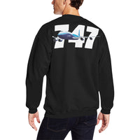 Thumbnail for BOEING 747 Men's Oversized Fleece Crew Sweatshirt e-joyer