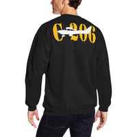 Thumbnail for CESSNA - 206 Men's Oversized Fleece Crew Sweatshirt e-joyer