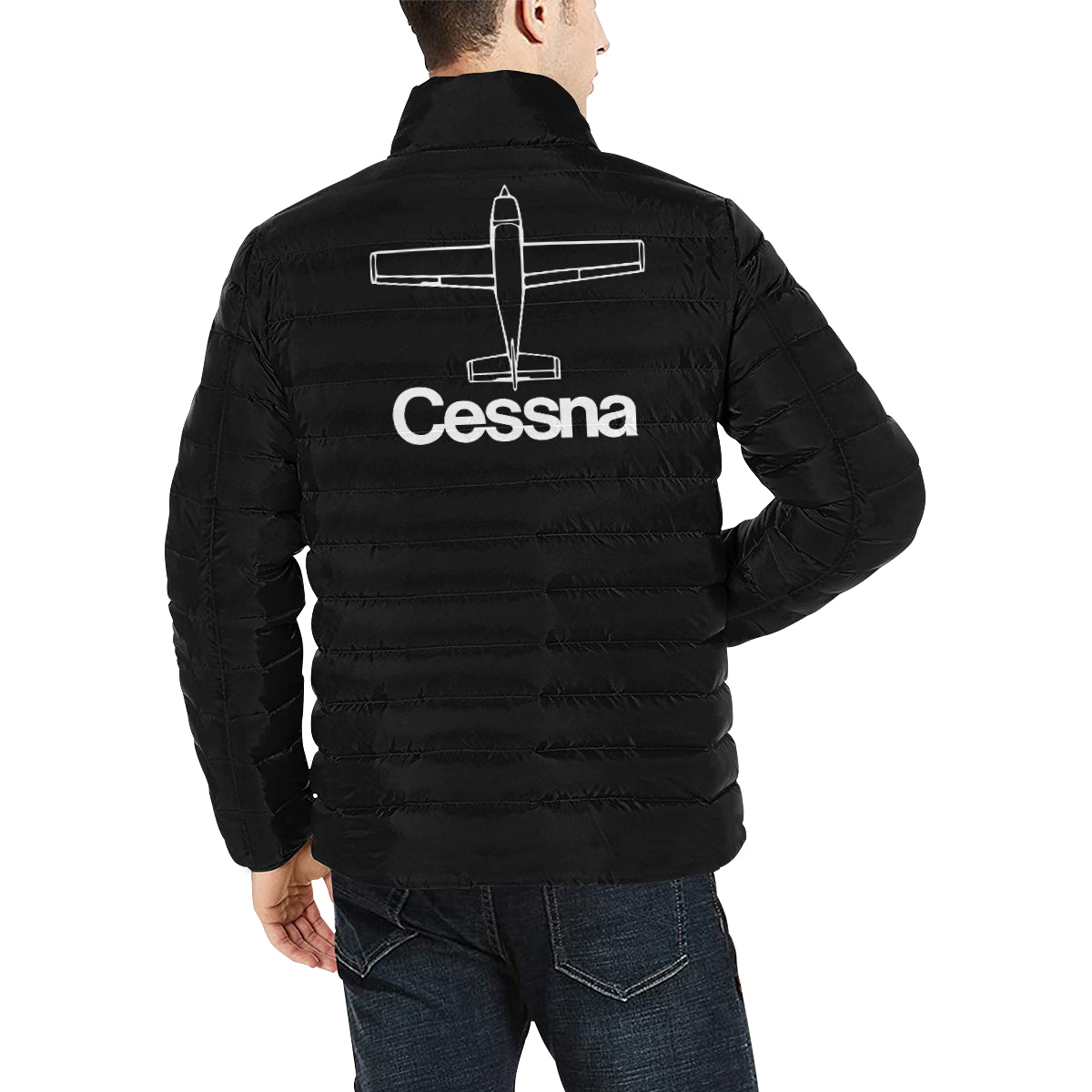 CESSNA Men's Stand Collar Padded Jacket e-joyer