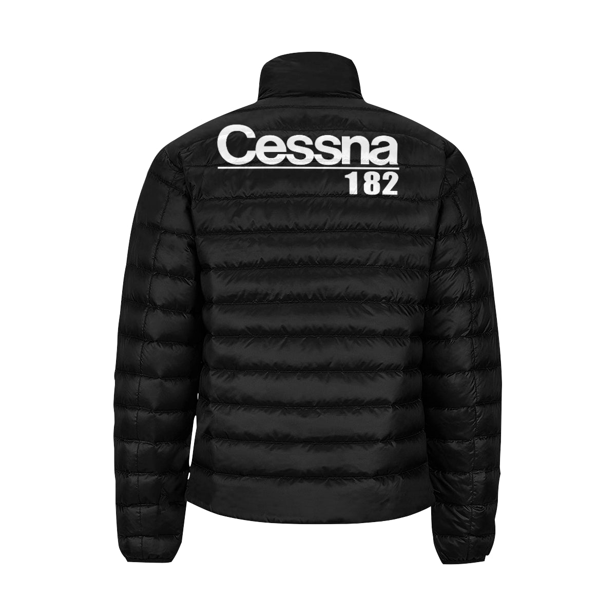 Cessna -182 Men's Stand Collar Padded Jacket e-joyer