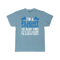 Thumbnail for Flight Attendant Joke Stewardess Air Hostess T-SHIRT THE AV8R