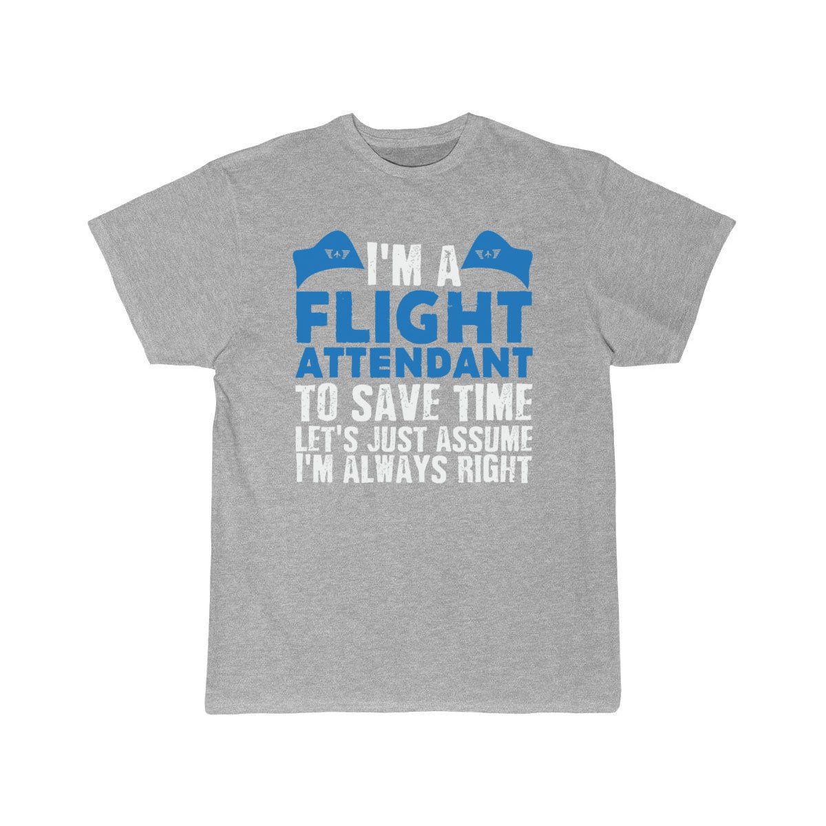 Flight Attendant Joke Stewardess Air Hostess T-SHIRT THE AV8R