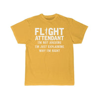 Thumbnail for Flight Attendant Joke Always Right Stewardess T-SHIRT THE AV8R