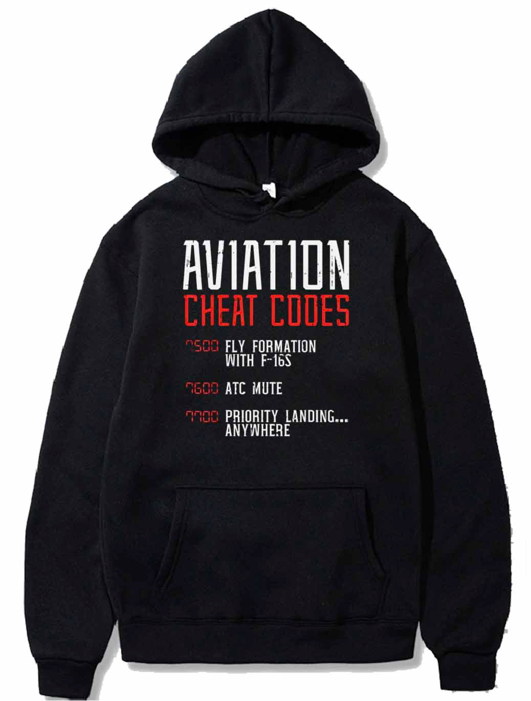 Aviation Cheat Codes Funny Airplane Humor Pilot PULLOVER THE AV8R