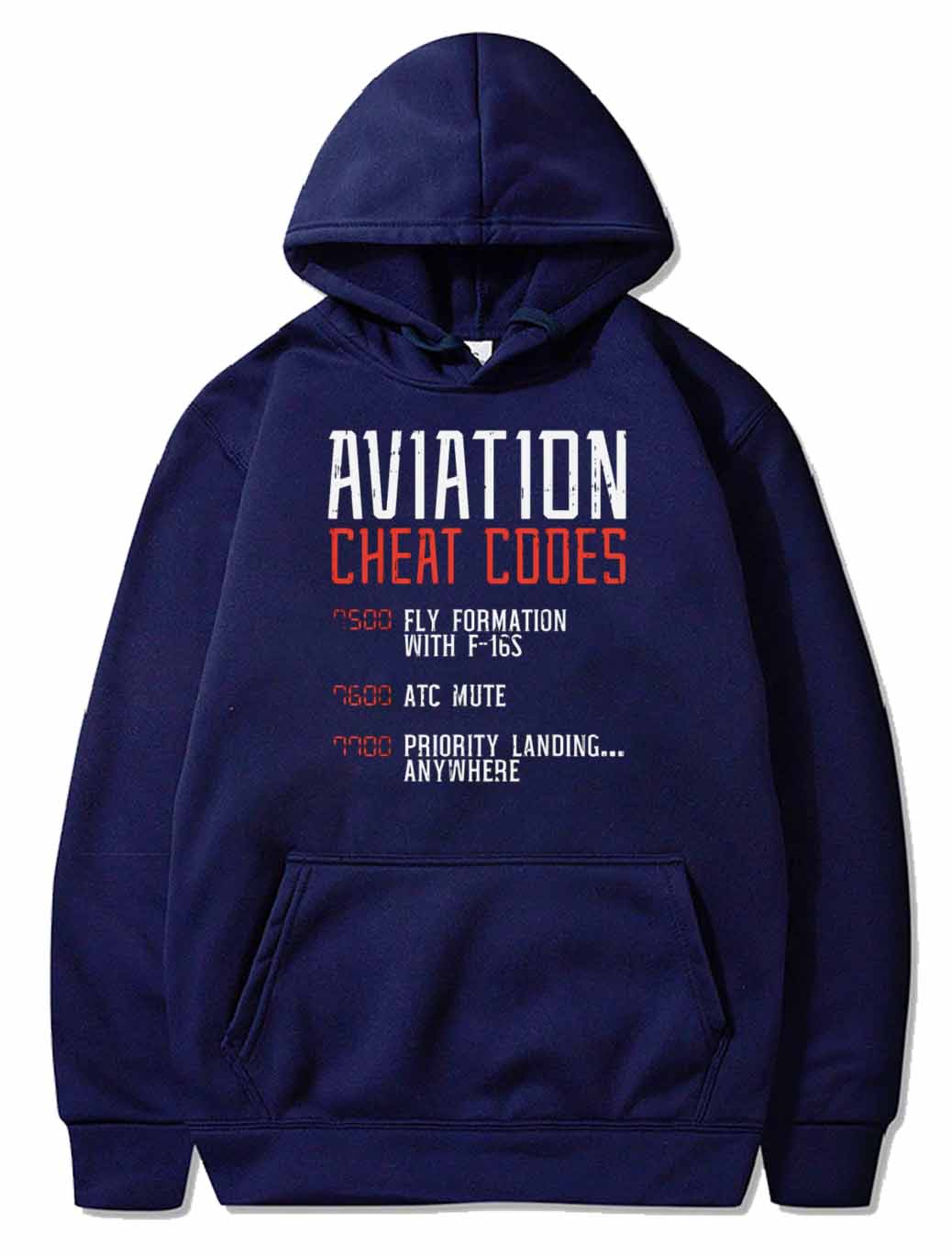 Aviation Cheat Codes Funny Airplane Humor Pilot PULLOVER THE AV8R