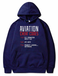 Thumbnail for Aviation Cheat Codes Funny Airplane Humor Pilot PULLOVER THE AV8R