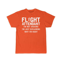 Thumbnail for Flight Attendant Joke Always Right Stewardess T-SHIRT THE AV8R