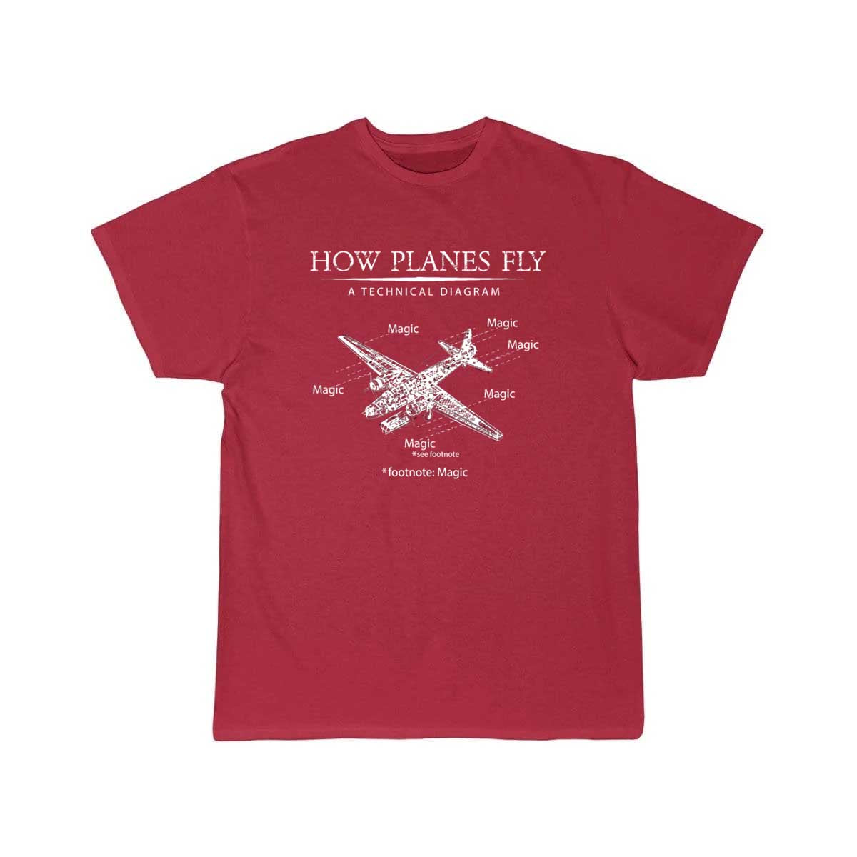 How Planes Fly Airplane Aerospace Engineering T-SHIRT THE AV8R