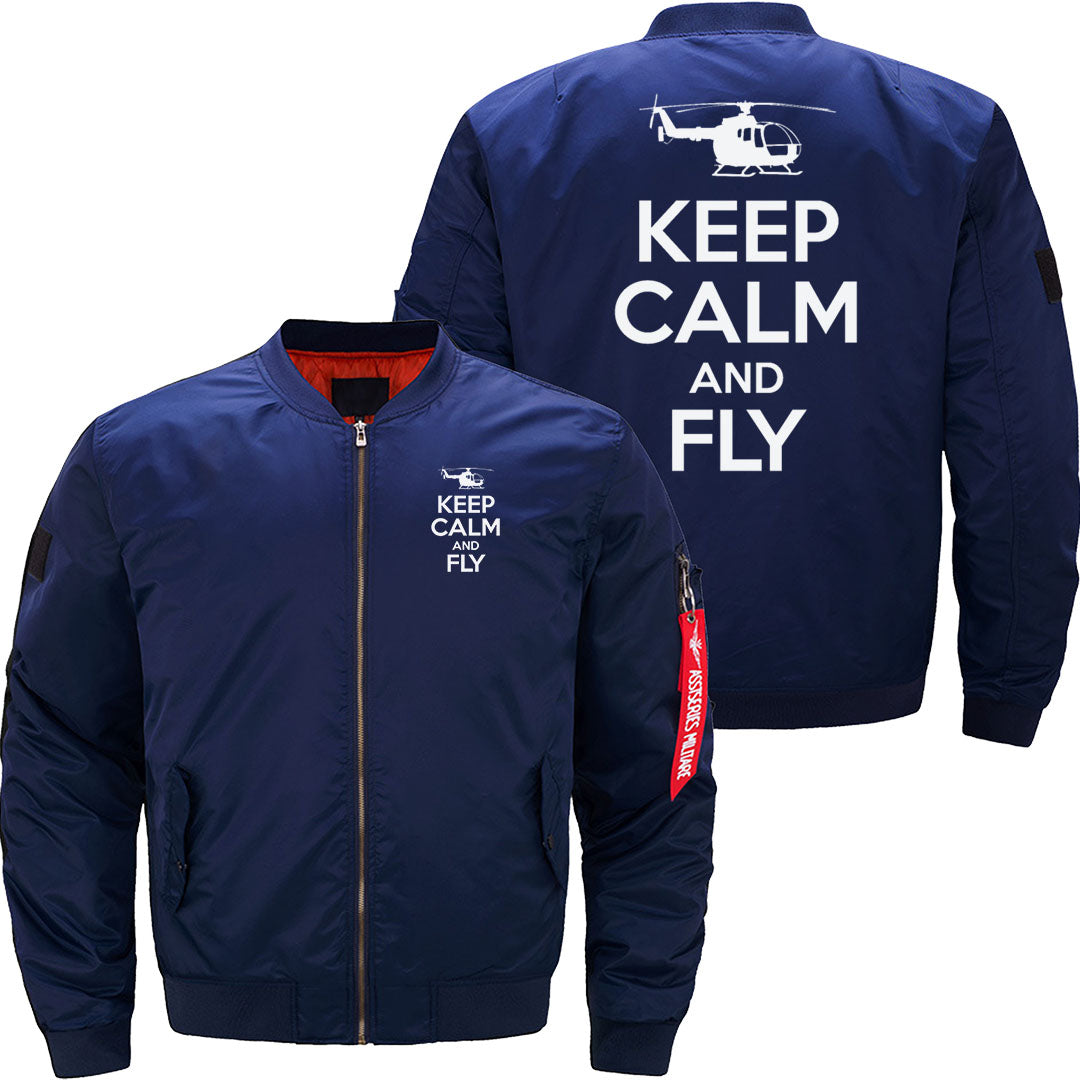 Keep calm and fly rc helicopters - helo pilot JACKET THE AV8R