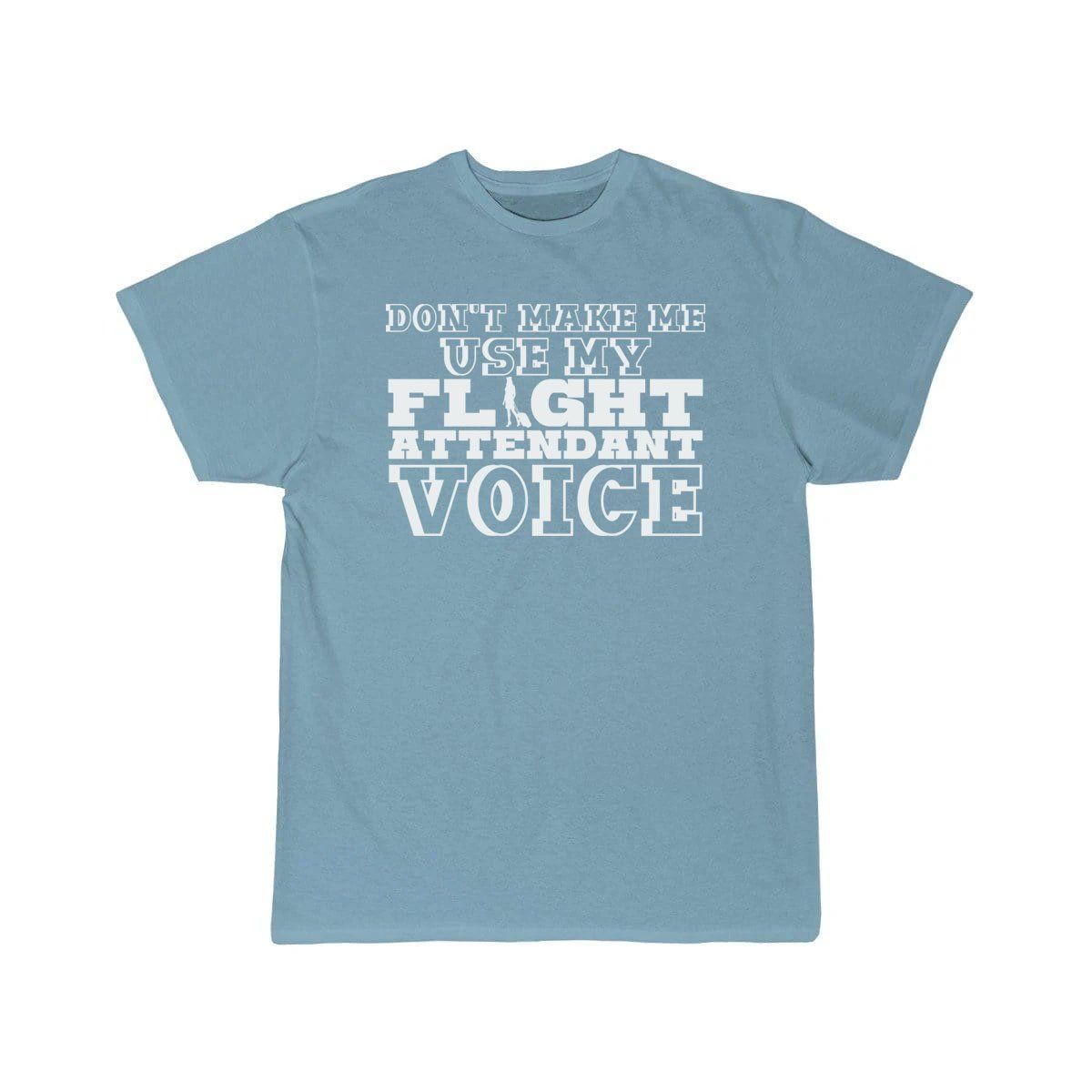 Flight Attendant Voice Pun Joke T-SHIRT THE AV8R