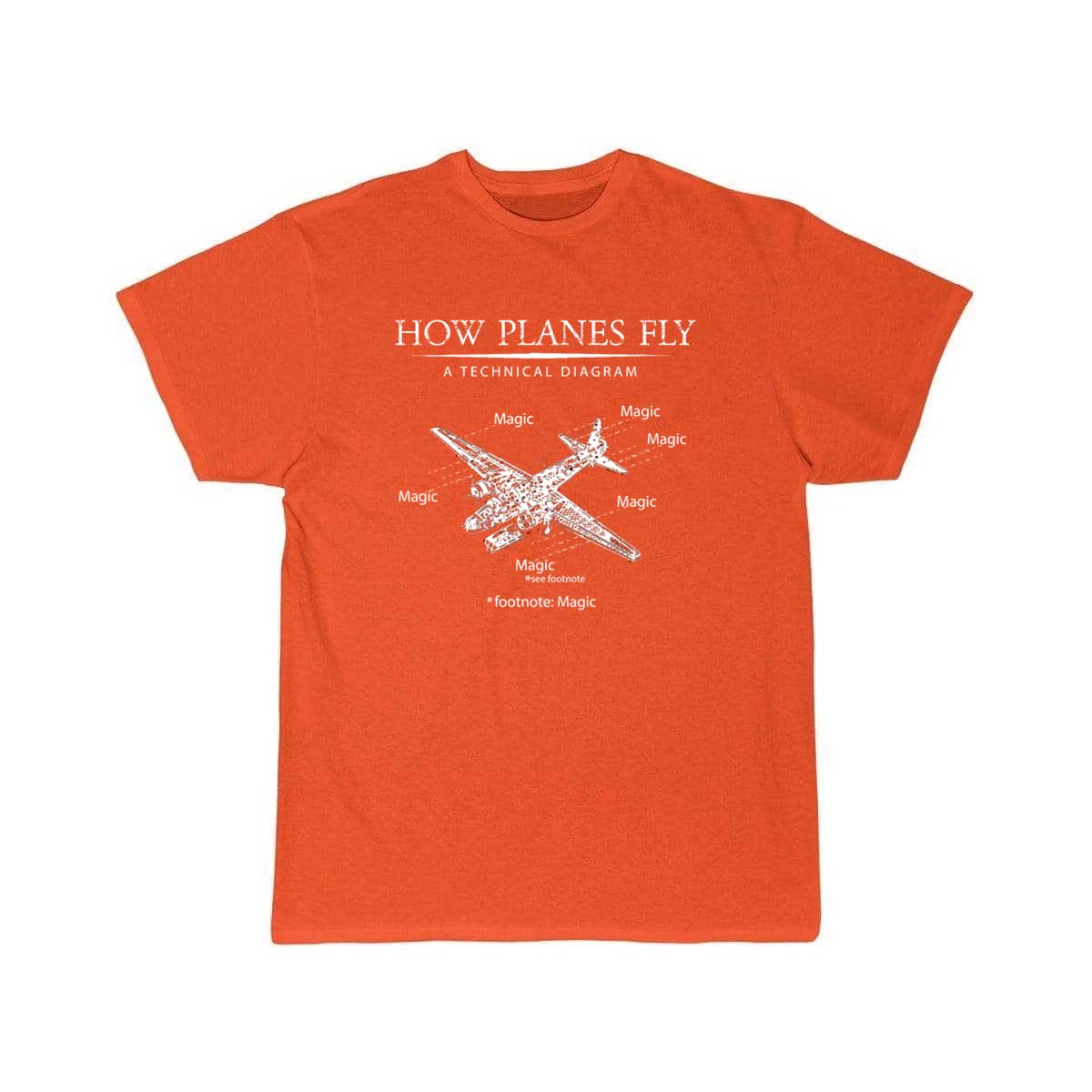 How Planes Fly Airplane Aerospace Engineering T-SHIRT THE AV8R