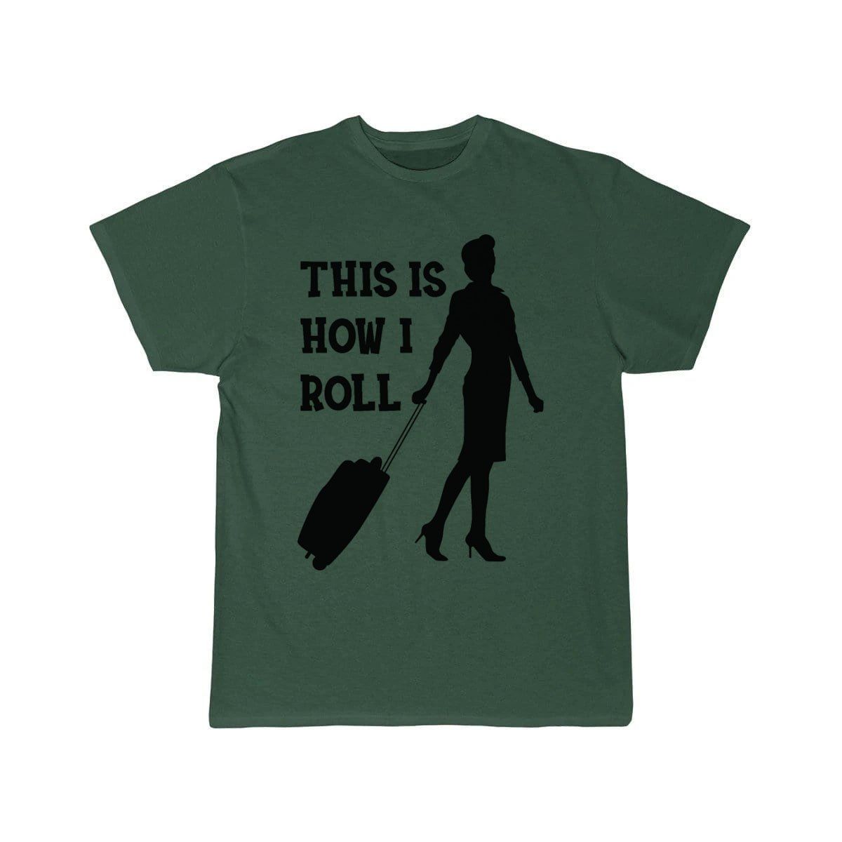 Flight attendant - This is how I roll T-SHIRT THE AV8R