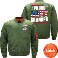 Thumbnail for Proud Navy Grandpa Anchor Veteran's Day Marine JACKET THE AV8R