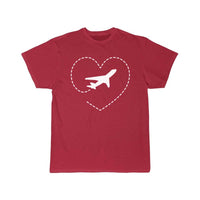 Thumbnail for Airplane Heart Broken Line Cool Gift Idea T-SHIRT THE AV8R