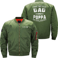 Thumbnail for I Have Two Titles Dad And Poppa Funny Poppa Men JACKET THE AV8R