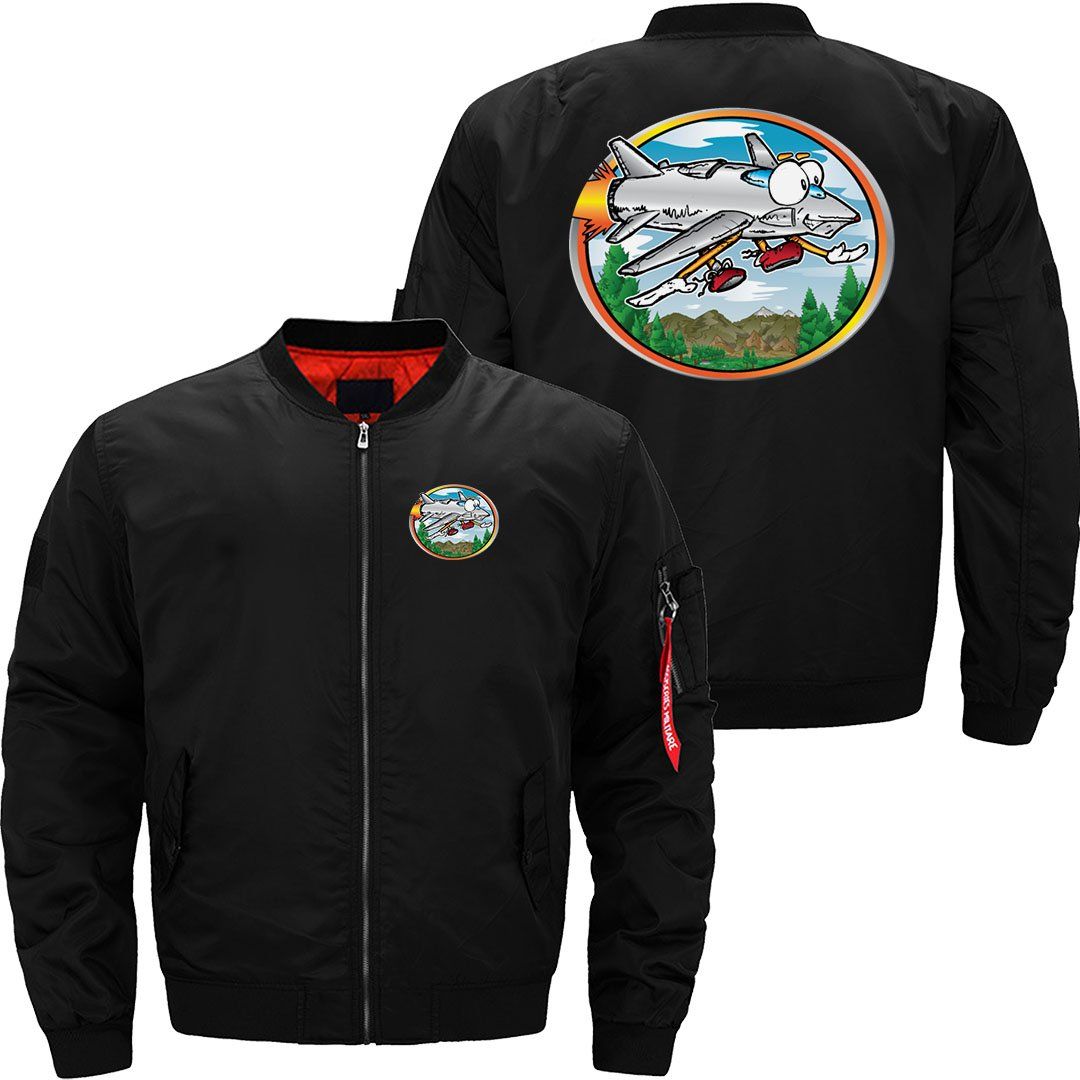 Cartoon Jet Flying JACKET THE AV8R