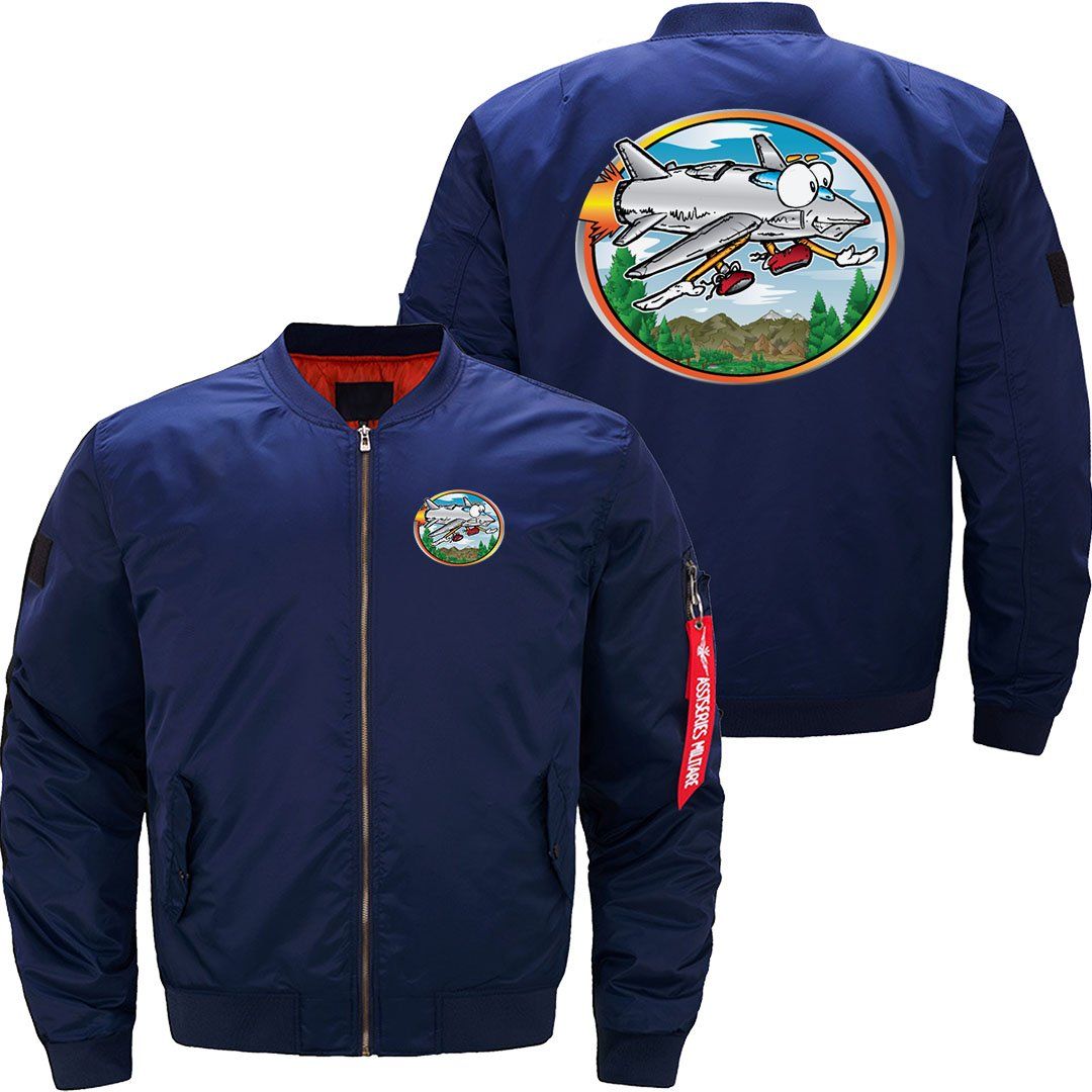 Cartoon Jet Flying JACKET THE AV8R