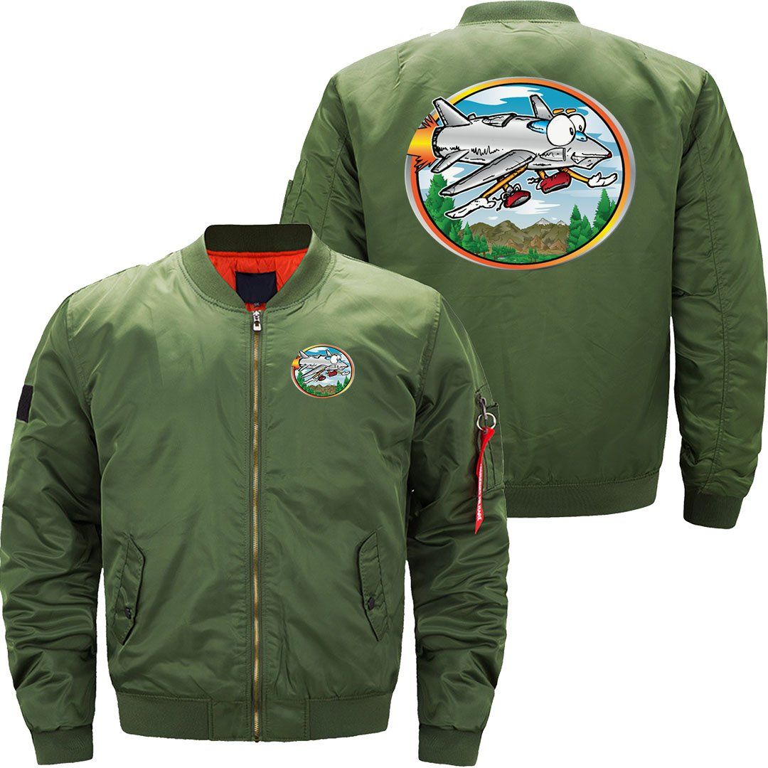 Cartoon Jet Flying JACKET THE AV8R