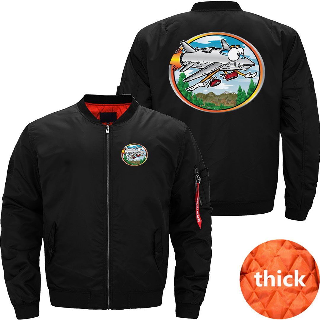 Cartoon Jet Flying JACKET THE AV8R