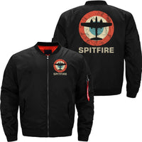 Thumbnail for Spitfire Retro Vintage Jet Fighter Shooting Plane JACKET THE AV8R