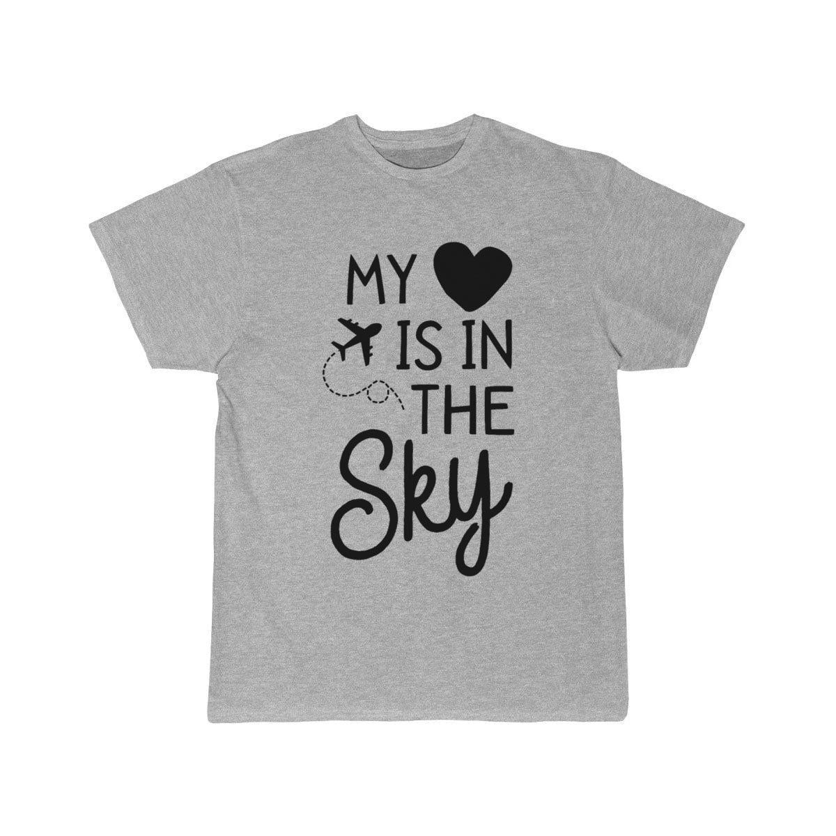 Flight Attendant Shirt For Women Mom My Heart Is T-SHIRT THE AV8R