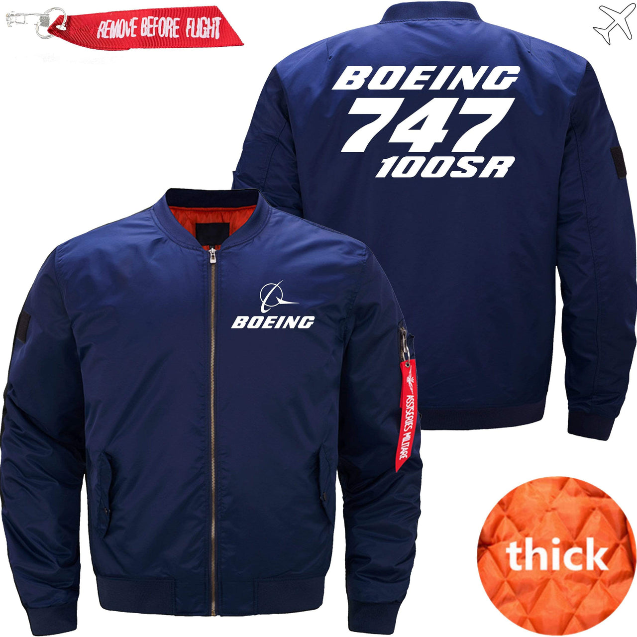 Boeing 747-100SR Ma-1 Bomber Jacket Flight Jacket Aviator Jacket THE AV8R