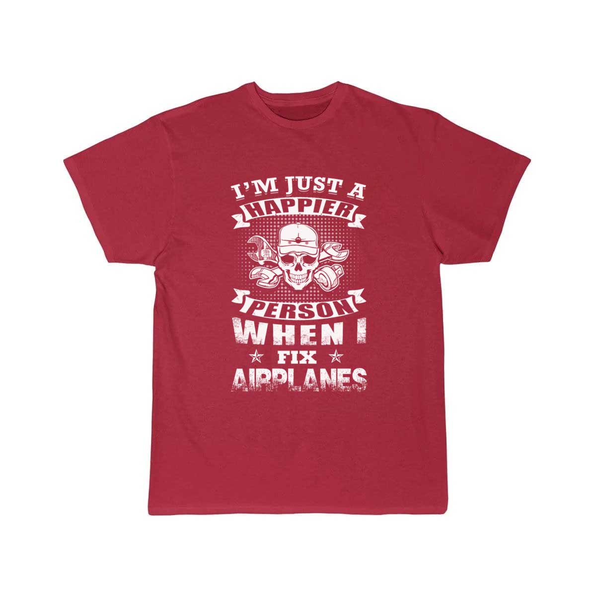 Airplanes mechanic - i'm just a happier person  T-SHIRT THE AV8R